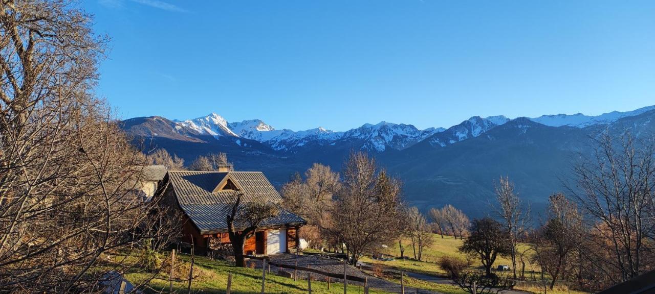 Chalet Mounette Ski Sauna Lac Embrun Puy-Sanieres Luaran gambar
